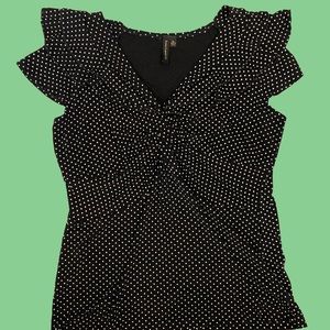 Saint Lawrence black shirt with white polka dots